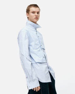 기타 STRIPE LAYERED SHIRTS atb1338m(BLUE)