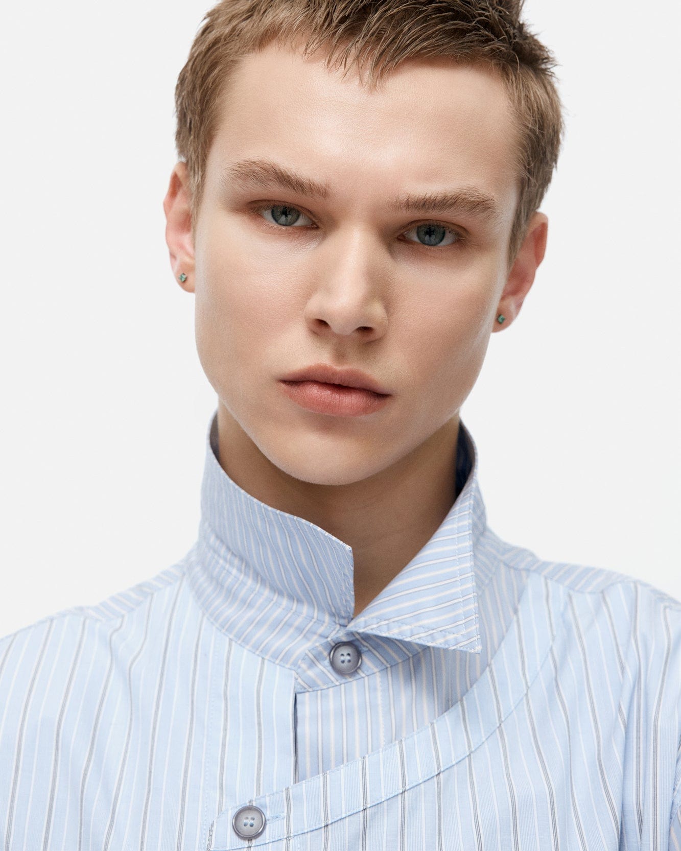 기타 STRIPE LAYERED SHIRTS atb1338m(BLUE)