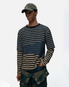 기타 STRIPE LAYERED SWEATSHIRTS atb1342m(MULTI)