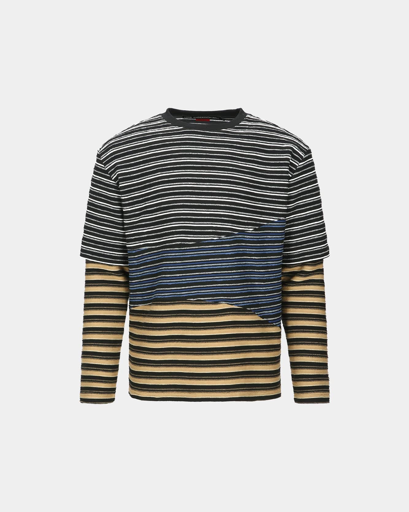 기타 STRIPE LAYERED SWEATSHIRTS atb1342m(MULTI)