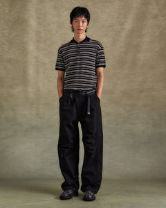 기타 STRIPE POLO SWEATER atb1286m(BLACK/BROWN)