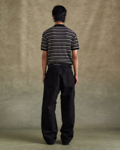 기타 STRIPE POLO SWEATER atb1286m(BLACK/BROWN)