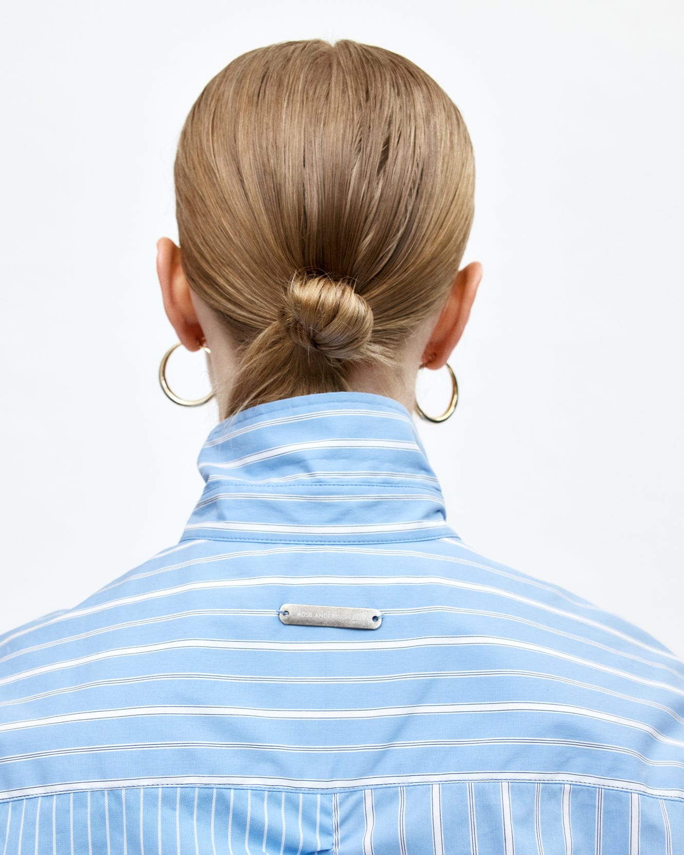 기타 STRIPE SHIRRING SHIRT atb1398w(BLUE)