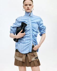 기타 STRIPE SHIRRING SHIRT atb1398w(BLUE)