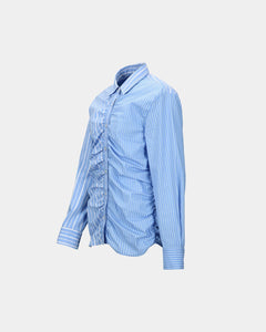 기타 STRIPE SHIRRING SHIRT atb1398w(BLUE)