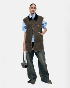 기타 STRIPE SHIRRING SHIRT atb1398w(BLUE)