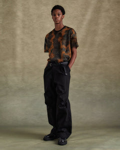 기타 TIE DYE MESH T-SHIRTS atb1323m(BLACK/ORANGE)