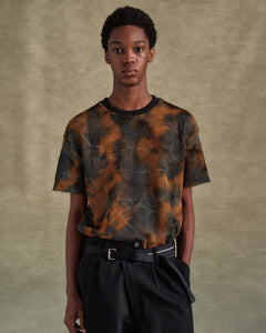 기타 TIE DYE MESH T-SHIRTS atb1323m(BLACK/ORANGE)