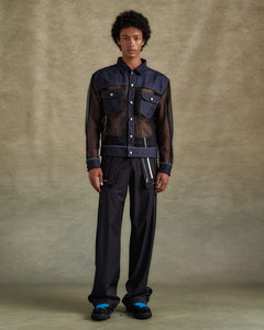 기타 TONNY DENIM SHEER JACKET awa695m(BLUE)