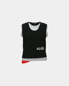 기타 TRES LAYERED SLEEVELESS TOP atb1394w(BLACK)