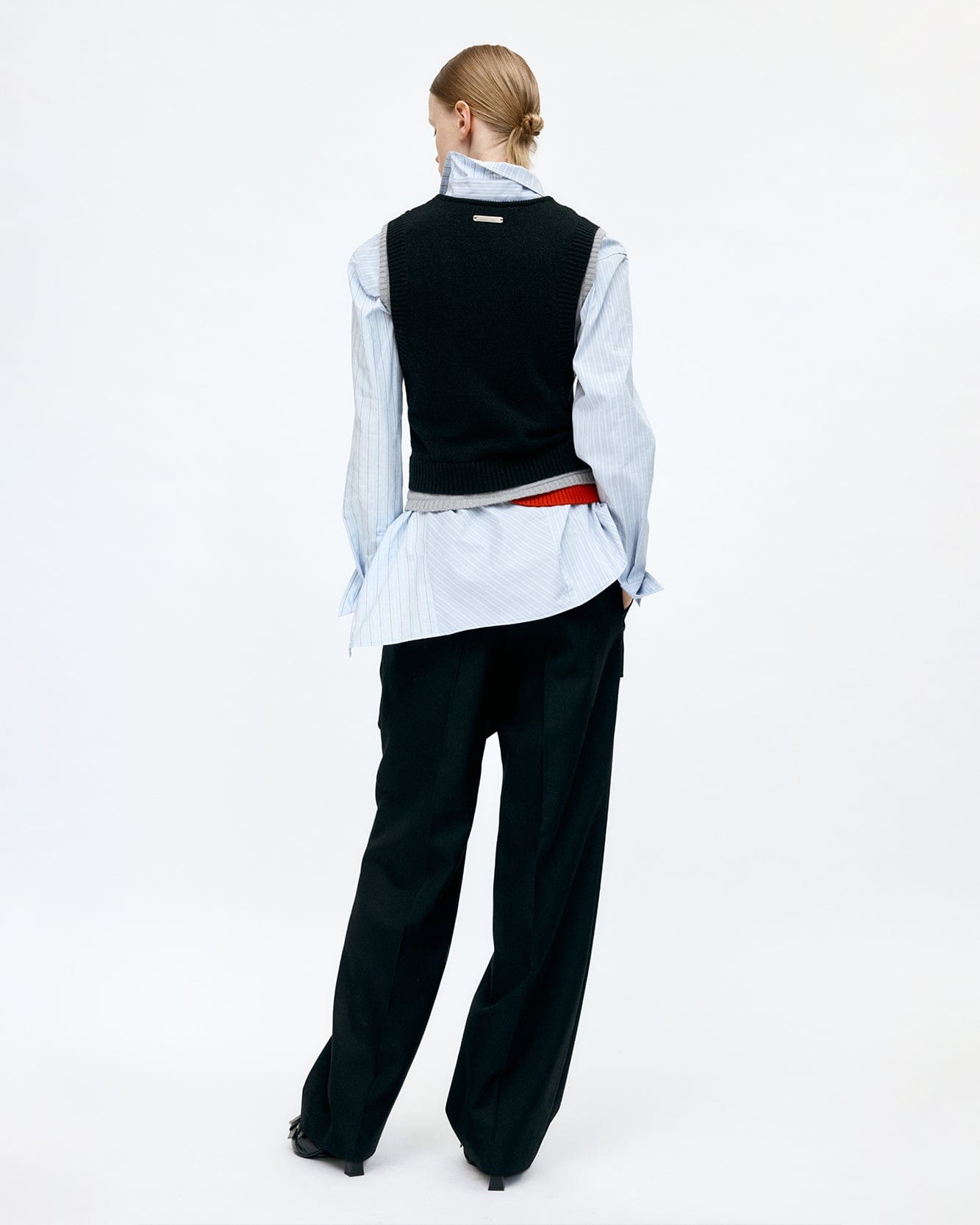 기타 TRES LAYERED SLEEVELESS TOP atb1394w(BLACK)