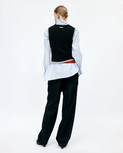 기타 TRES LAYERED SLEEVELESS TOP atb1394w(BLACK)