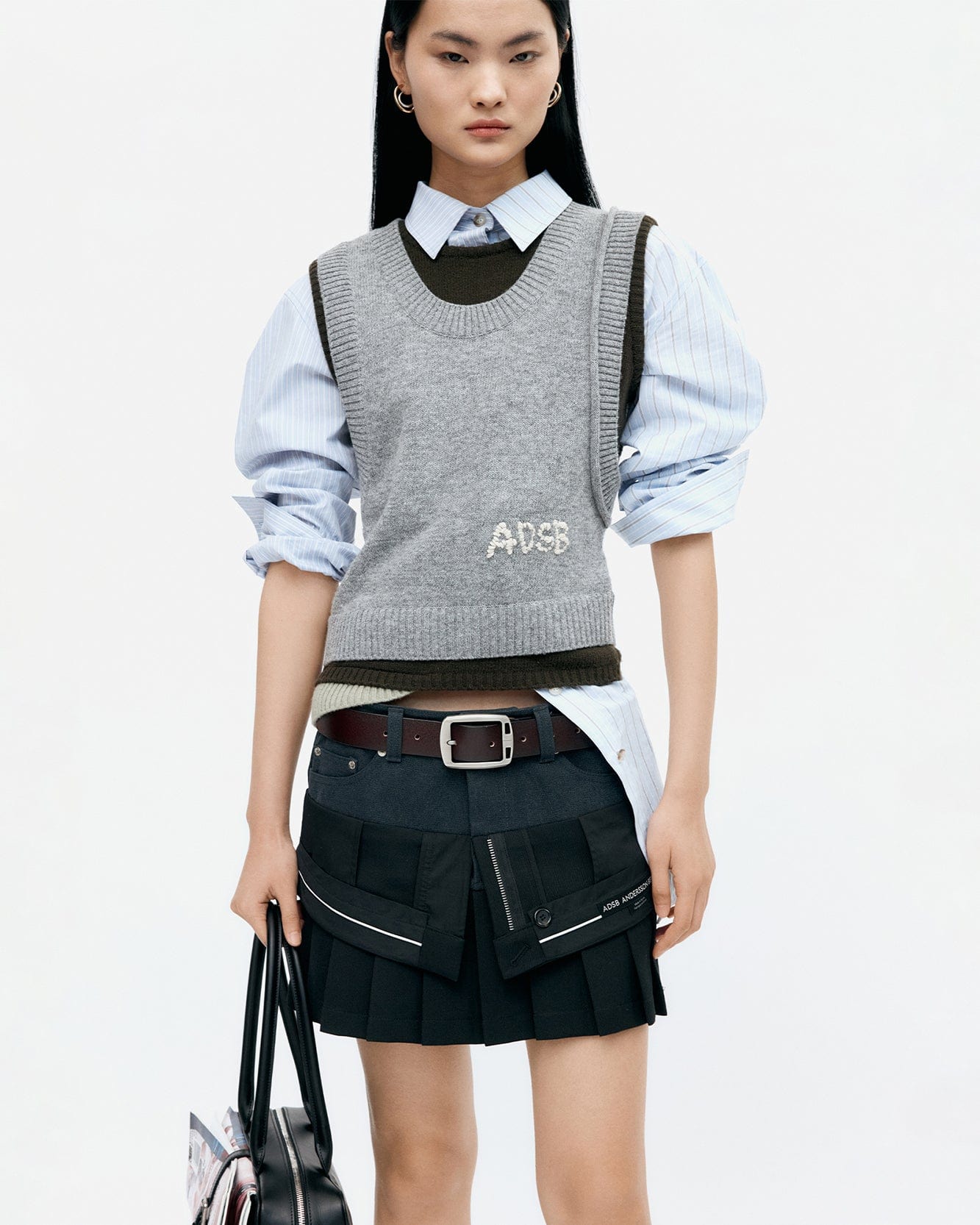 기타 TRES LAYERED SLEEVELESS TOP atb1394w(GREY)