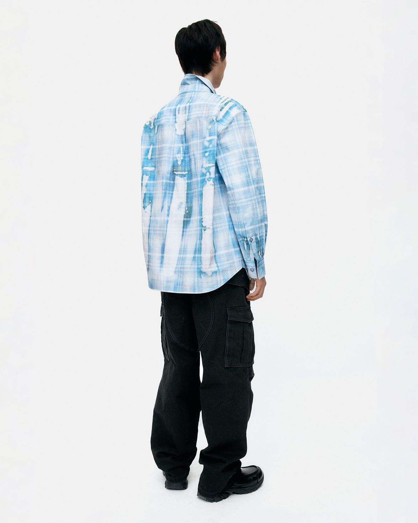 기타 TROMPE LOEIL PRINTED CHECK SHIRTS atb1340m(BLUE)