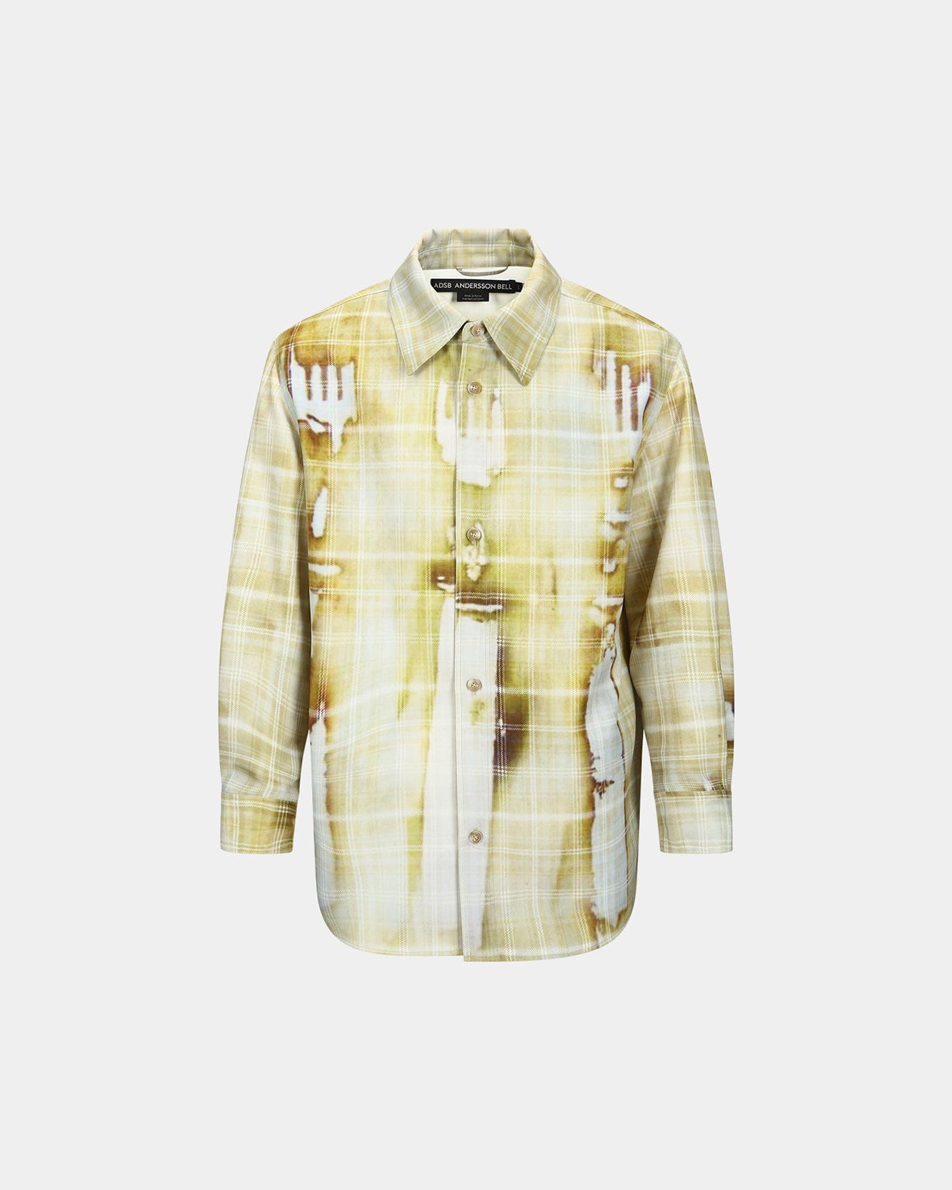 기타 TROMPE LOEIL PRINTED CHECK SHIRTS atb1340m(YELLOW)