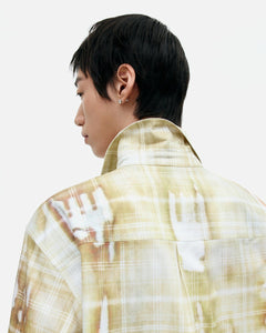 기타 TROMPE LOEIL PRINTED CHECK SHIRTS atb1340m(YELLOW)