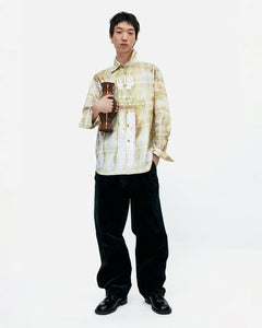 기타 TROMPE LOEIL PRINTED CHECK SHIRTS atb1340m(YELLOW)