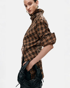 기타 TWIST CHECK SHIRTS atb1361w(BROWN)