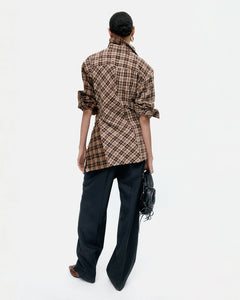 기타 TWIST CHECK SHIRTS atb1361w(BROWN)