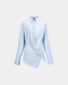 기타 TWIST STRIPE SHIRTS atb1362w(BLUE)