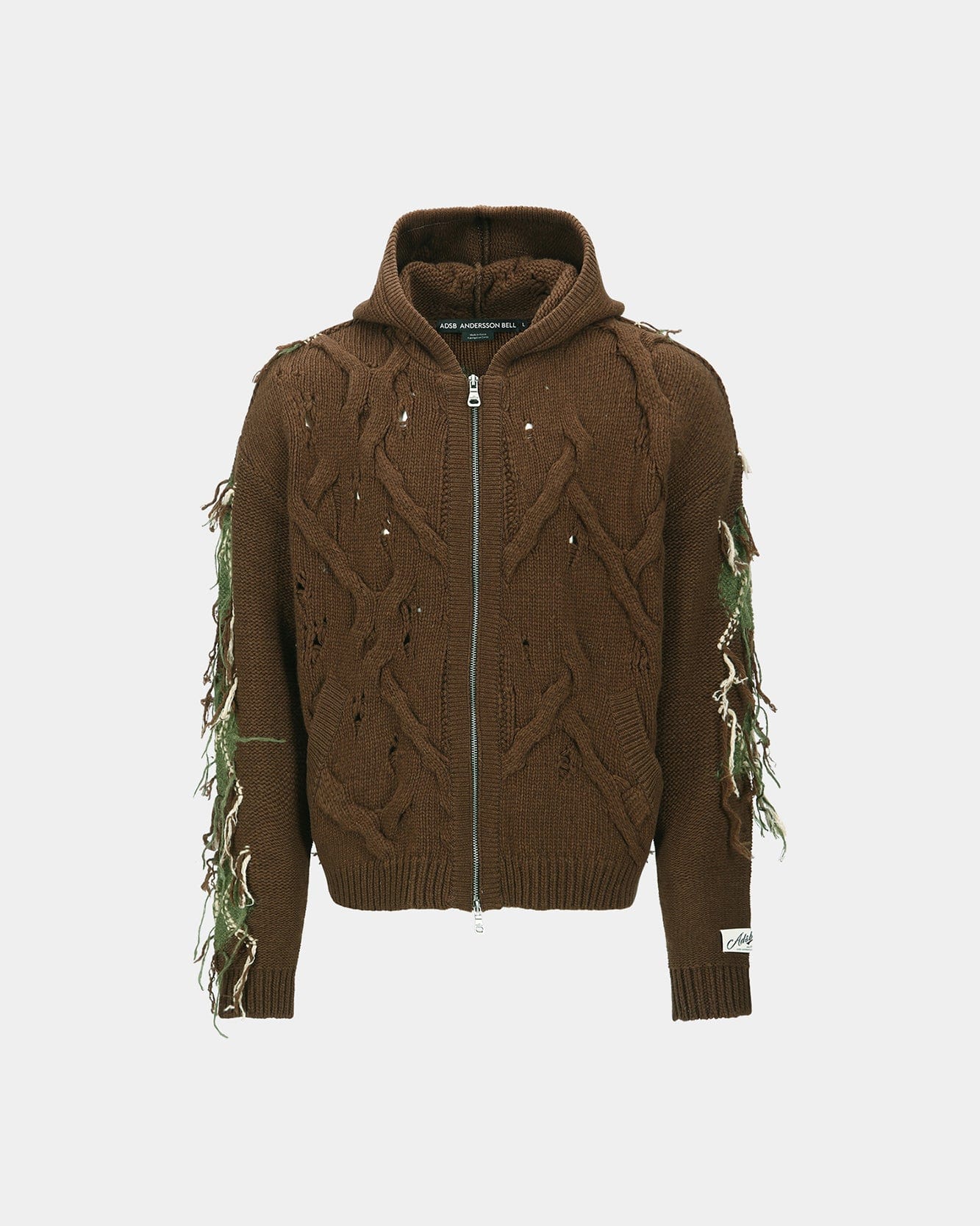 기타 UNISEX ARGYLE FISHERMAN HOOD ZIP-UP atb1347u(BROWN)
