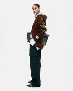 기타 UNISEX ARGYLE FISHERMAN HOOD ZIP-UP atb1347u(BROWN)