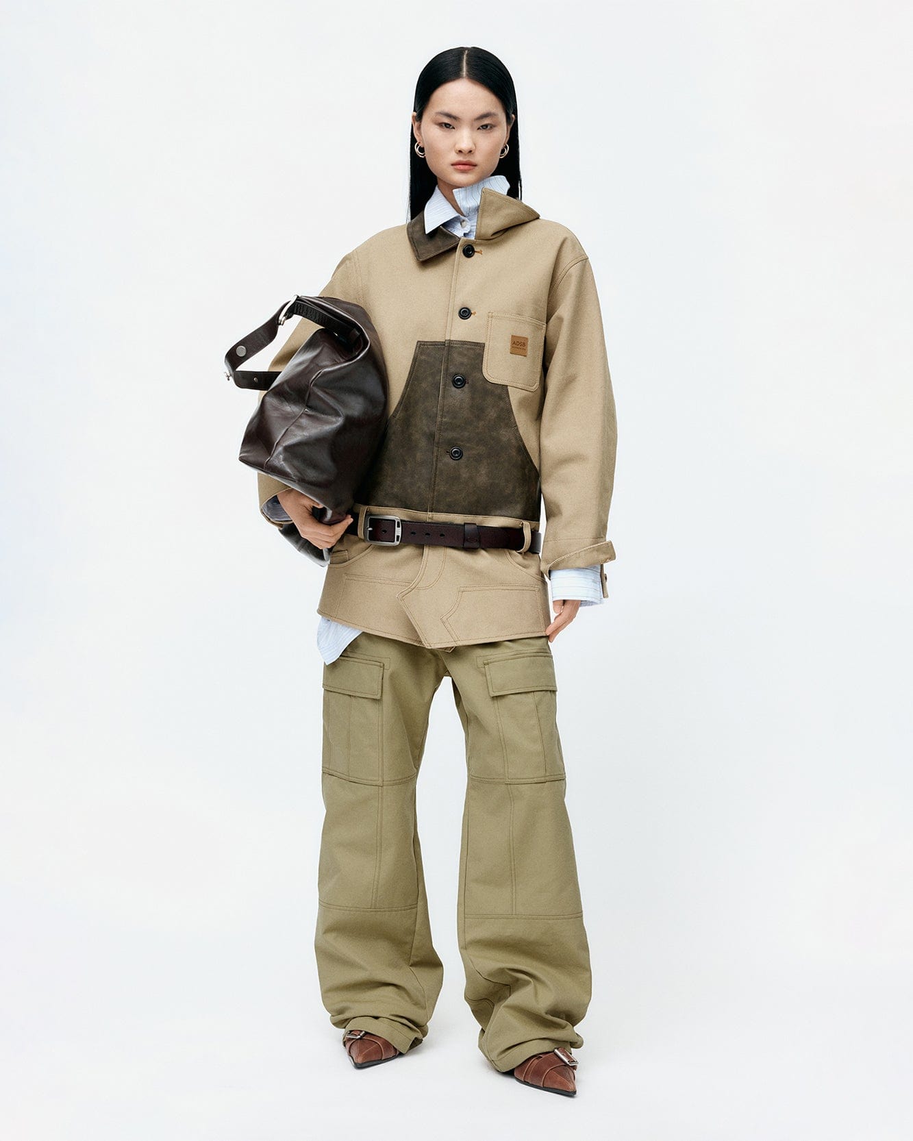 기타 UNISEX BINDING CARGO PANTS apa856u(BEIGE)