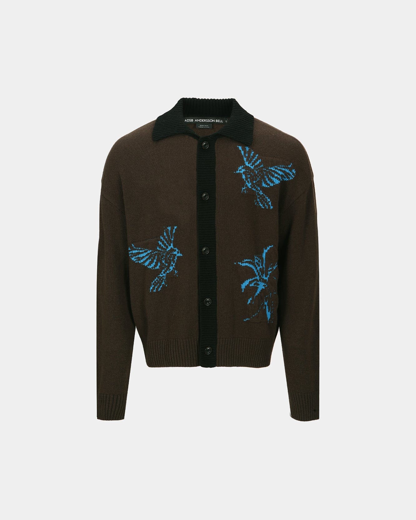 기타 UNISEX BIRD INTARSIA CARDIGAN atb1371u(BROWN)