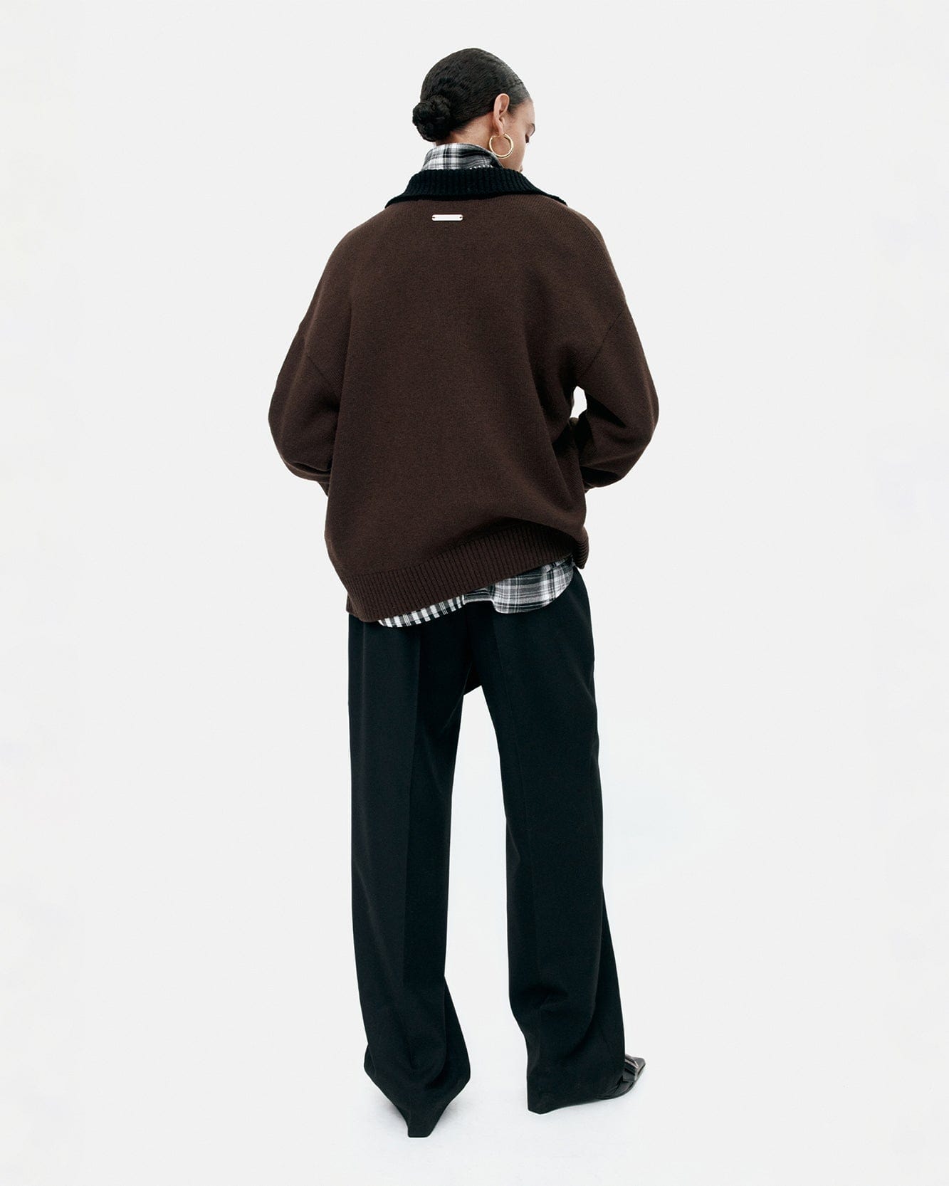 기타 UNISEX BIRD INTARSIA CARDIGAN atb1371u(BROWN)