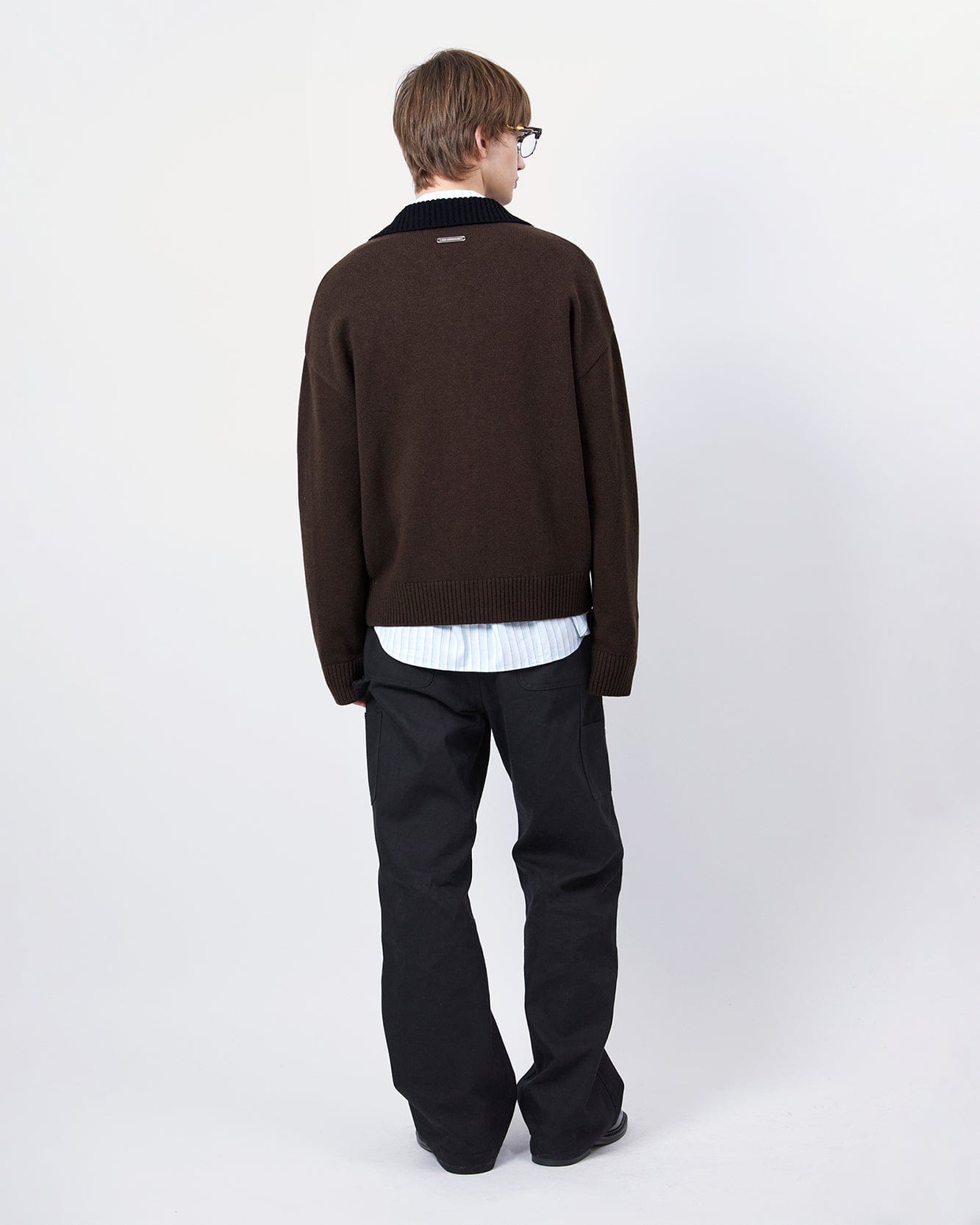 기타 UNISEX BIRD INTARSIA CARDIGAN atb1371u(BROWN)