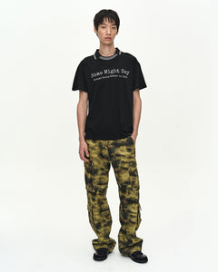ANDERSON BELL denim printed cargo デニム　28 Andersson Bell Blue & Green Mesh Layered Printed Jeans Andersson Bell
