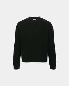 기타 UNISEX CASHMERE ROSE CREW-NECK SWEATER atb1372u(BLACK)