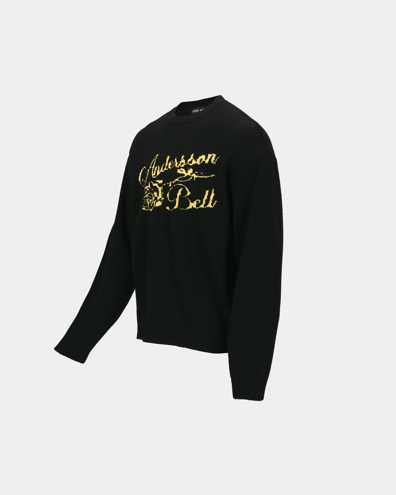 기타 UNISEX CASHMERE ROSE CREW-NECK SWEATER atb1372u(BLACK)
