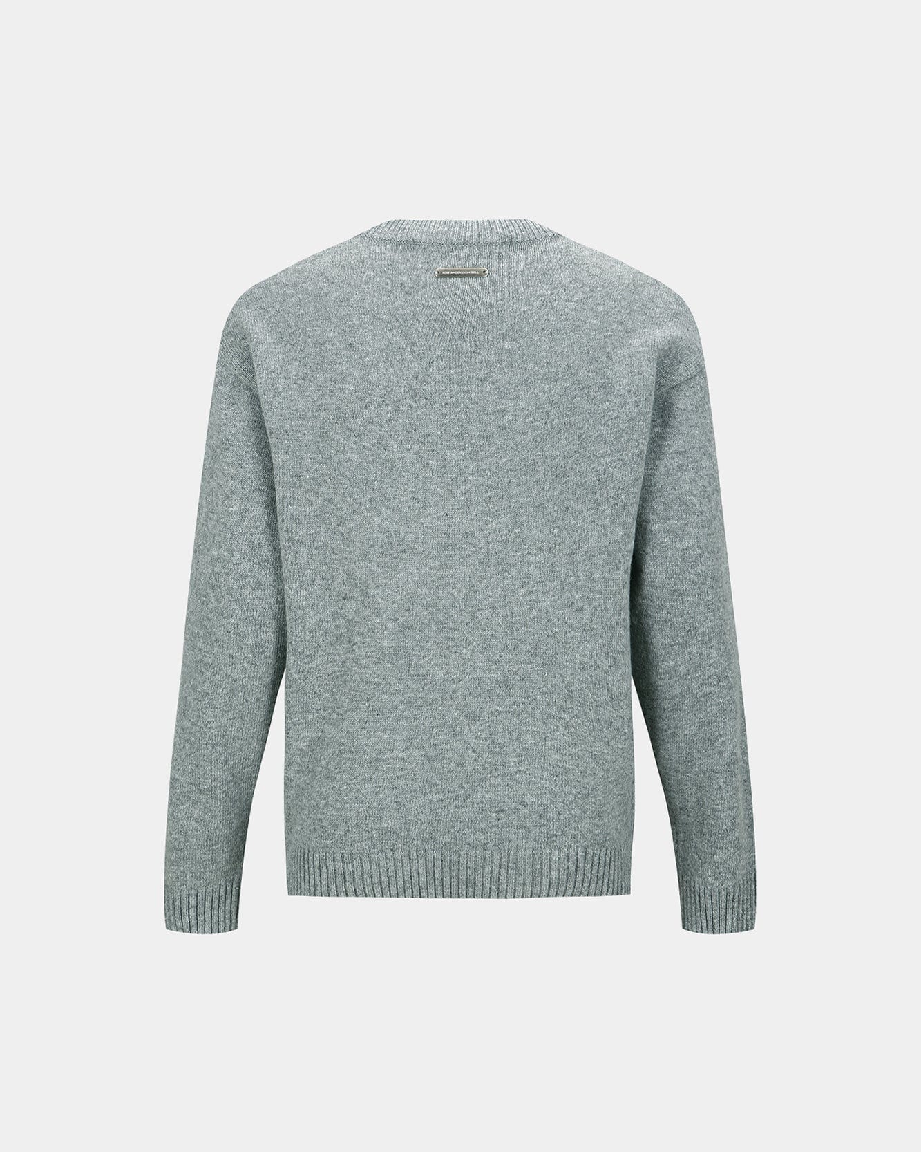 기타 UNISEX CASHMERE ROSE CREW-NECK SWEATER atb1372u(GREY)