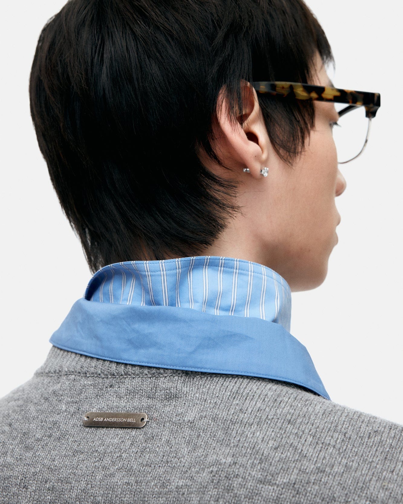기타 UNISEX CASHMERE ROSE CREW-NECK SWEATER atb1372u(GREY)