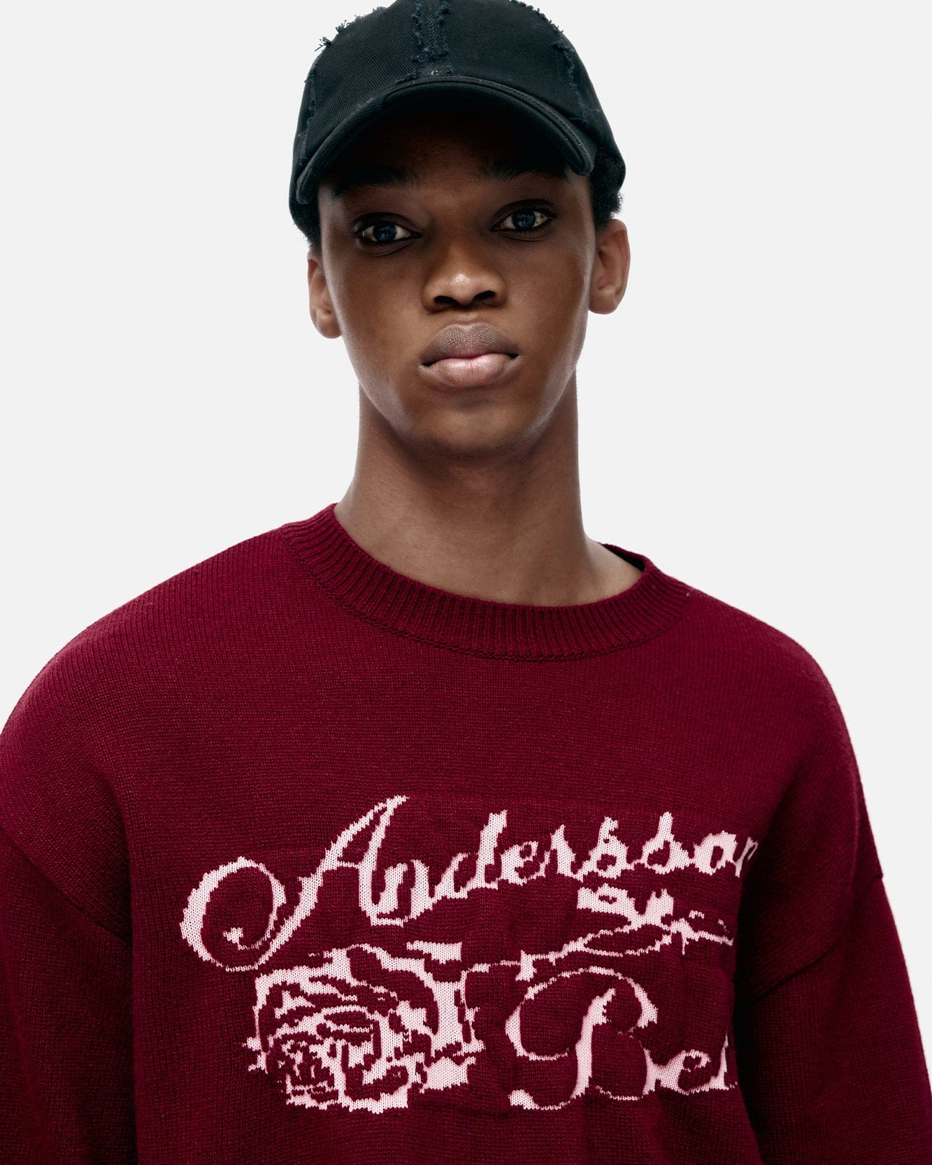 기타 UNISEX CASHMERE ROSE CREW-NECK SWEATER atb1372u(LILAC)