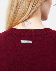기타 UNISEX CASHMERE ROSE CREW-NECK SWEATER atb1372u(LILAC)