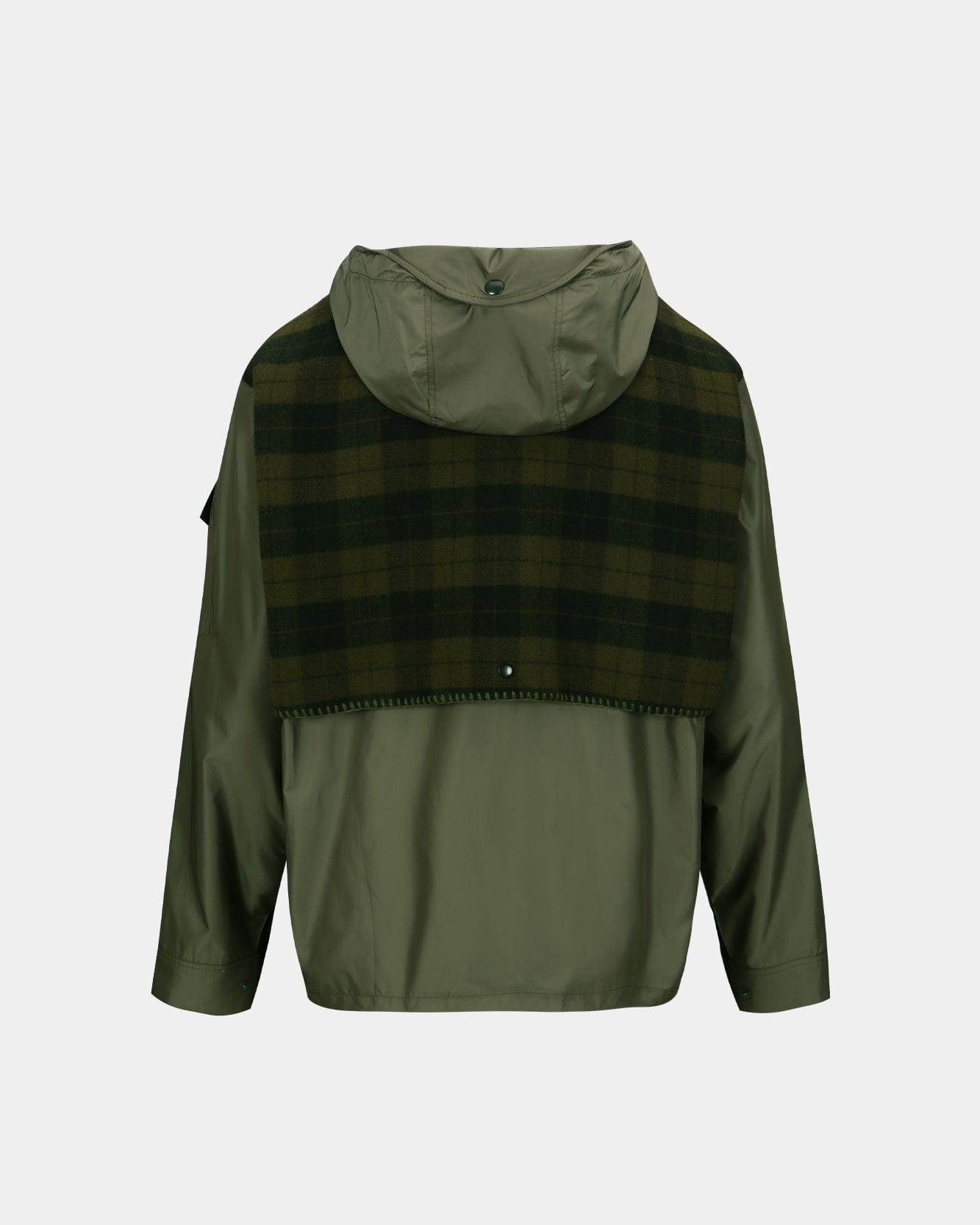 기타 UNISEX CHECK LAYERED JUMPER awa717u(KHAKI)