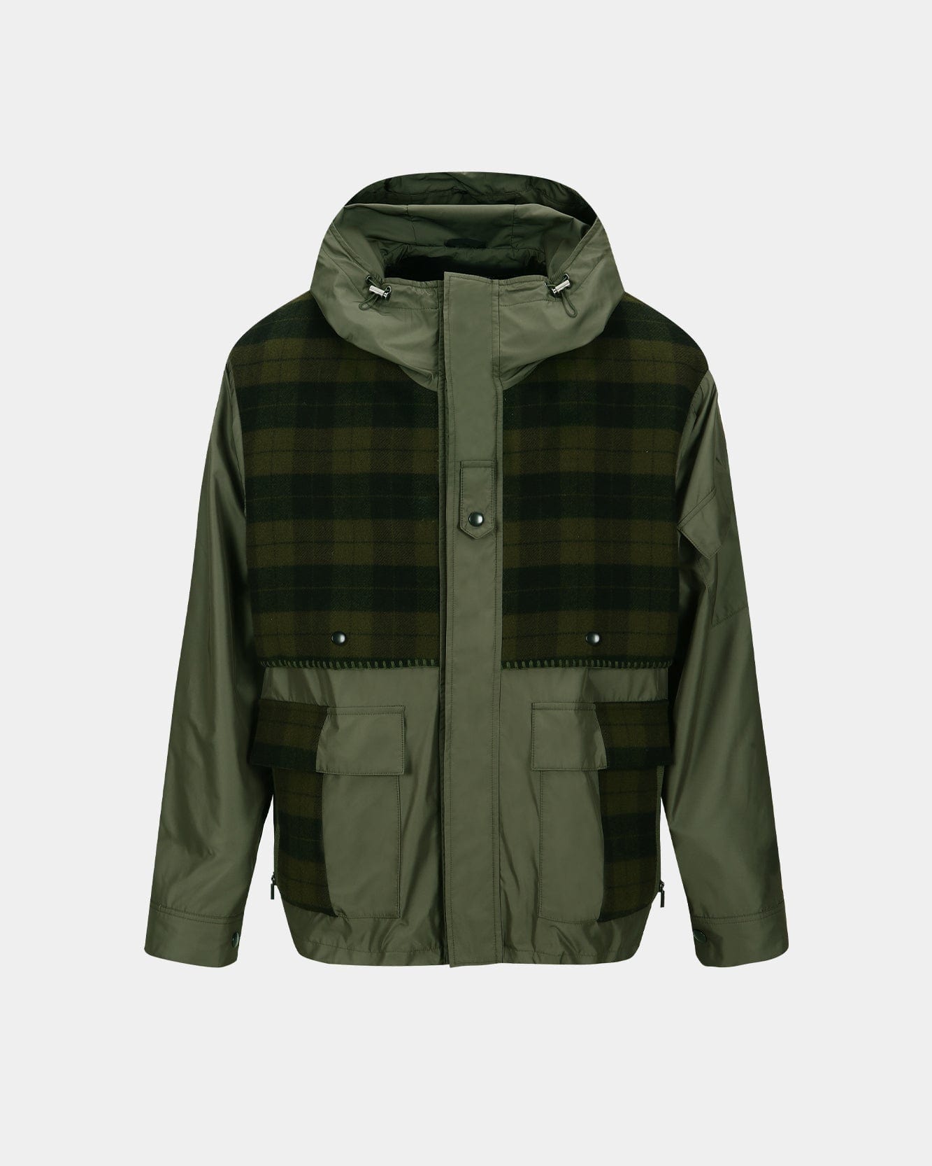 기타 UNISEX CHECK LAYERED JUMPER awa717u(KHAKI)