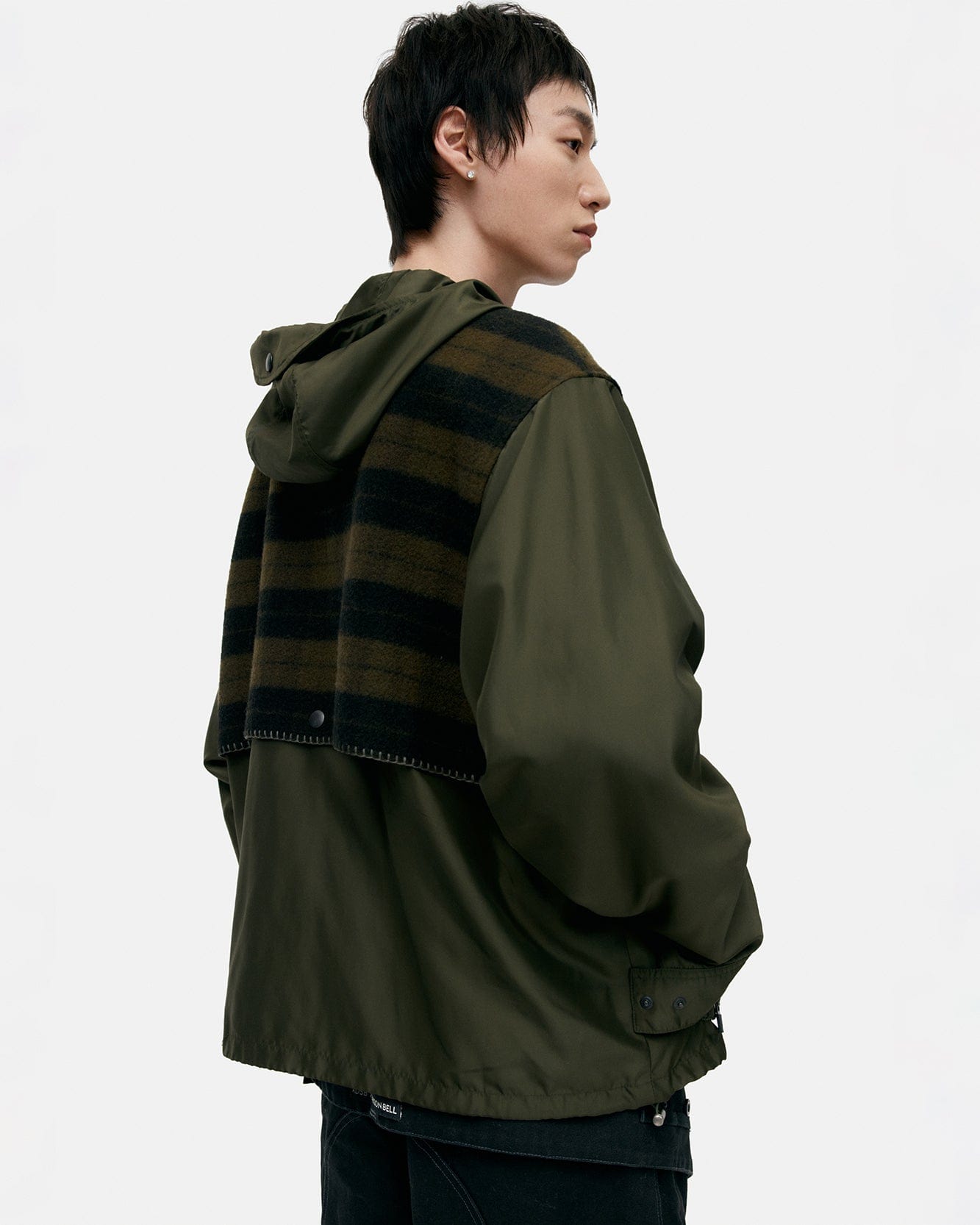 기타 UNISEX CHECK LAYERED JUMPER awa717u(KHAKI)