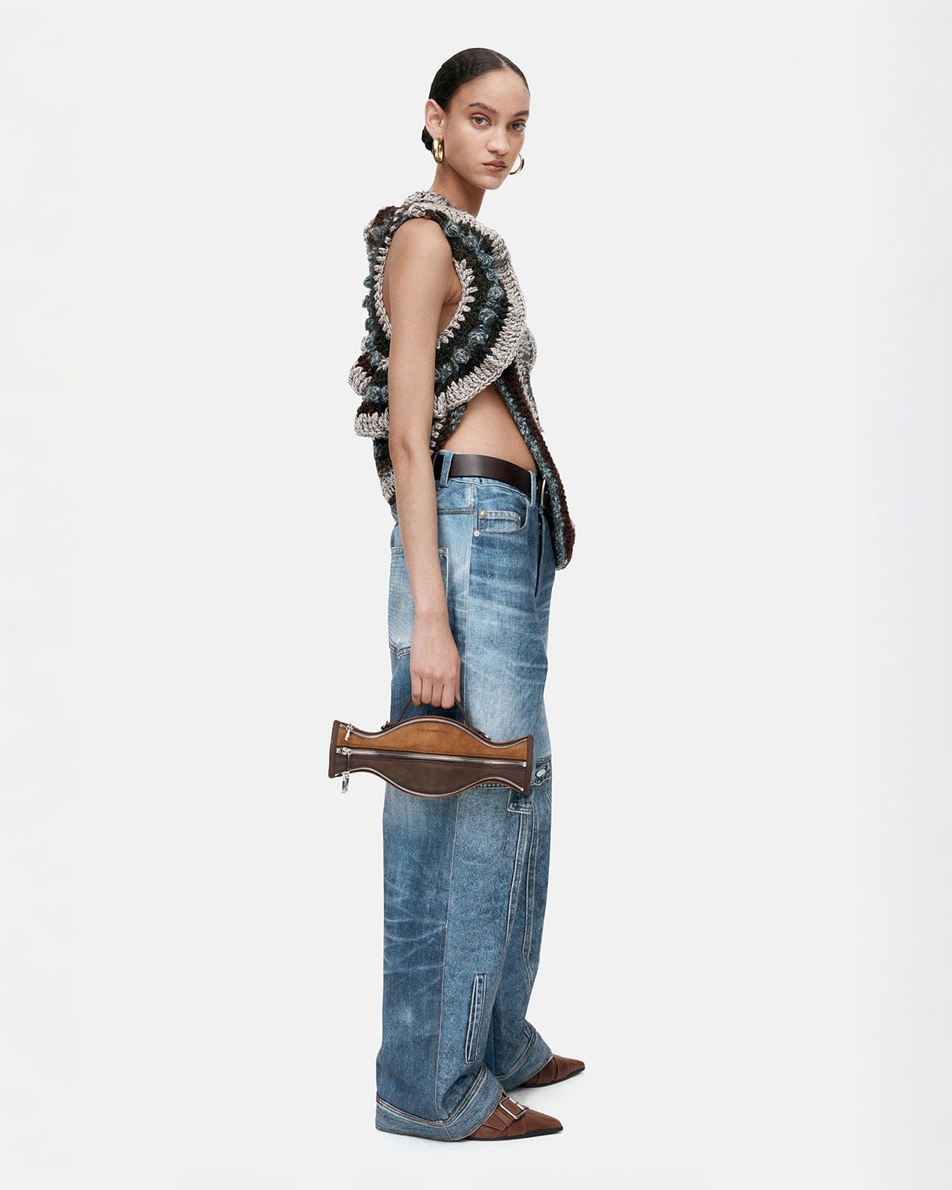 기타 UNISEX CUSTOM-LIKE PRINTED DENIM PANTS apa842u(MID BLUE)