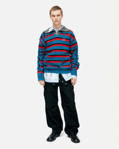 기타 UNISEX DOUBLE WAIST WORK WIDE-LEG JEANS apa834u(BLACK)