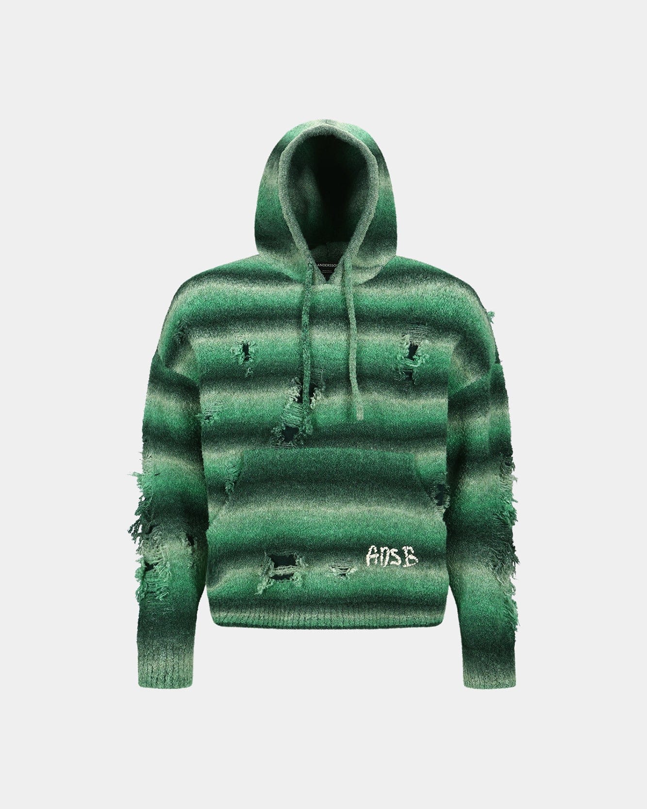 기타 UNISEX GRADIENT DISTRESSED HOODIE atb1391u(GREEN)