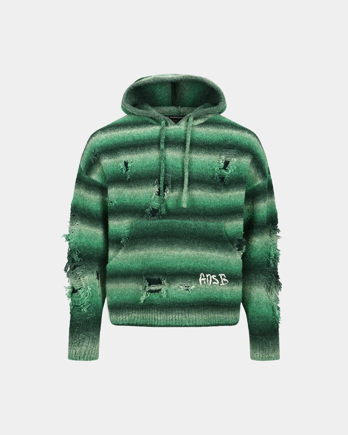기타 UNISEX GRADIENT DISTRESSED HOODIE atb1391u(GREEN)