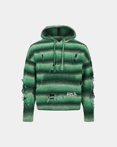 기타 UNISEX GRADIENT DISTRESSED HOODIE atb1391u(GREEN)