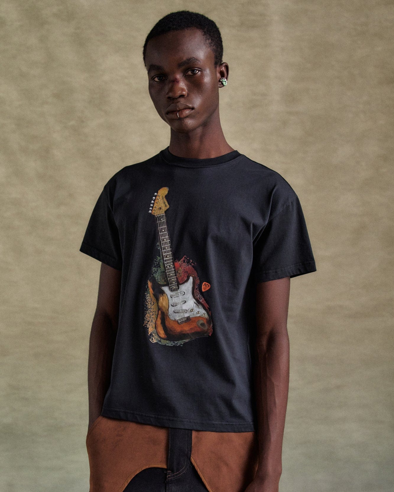 기타 UNISEX GUITAR T-SHIRT atb1250u(BLACK)