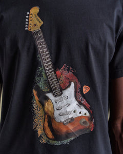 기타 UNISEX GUITAR T-SHIRT atb1250u(BLACK)