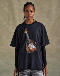 기타 UNISEX GUITAR T-SHIRT atb1250u(BLACK)