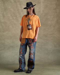 기타 UNISEX GUITAR T-SHIRT atb1250u(ORANGE)