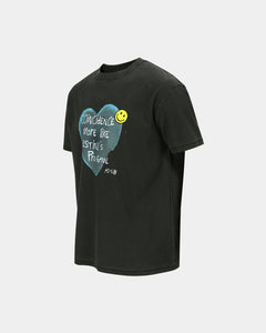 기타 UNISEX HEART MESSAGE T-SHIRT atb1251u(CHARCOAL)